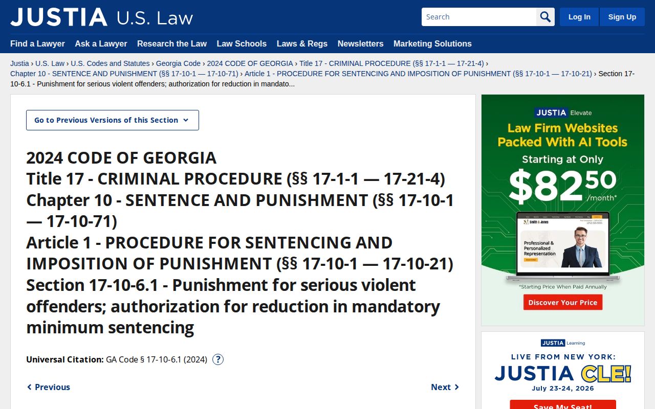 Murray County projected release date serious violent offender statute