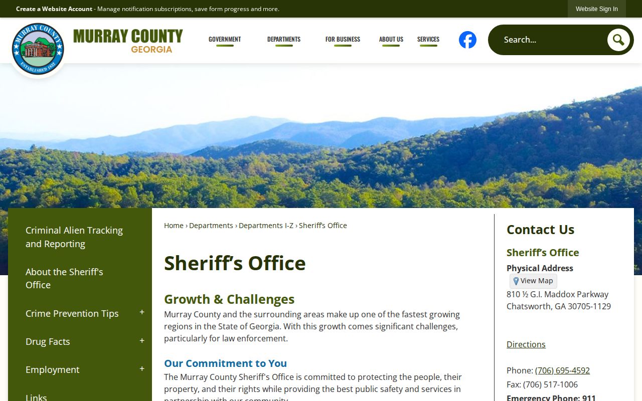 Murray County 72-hour release sheriff source